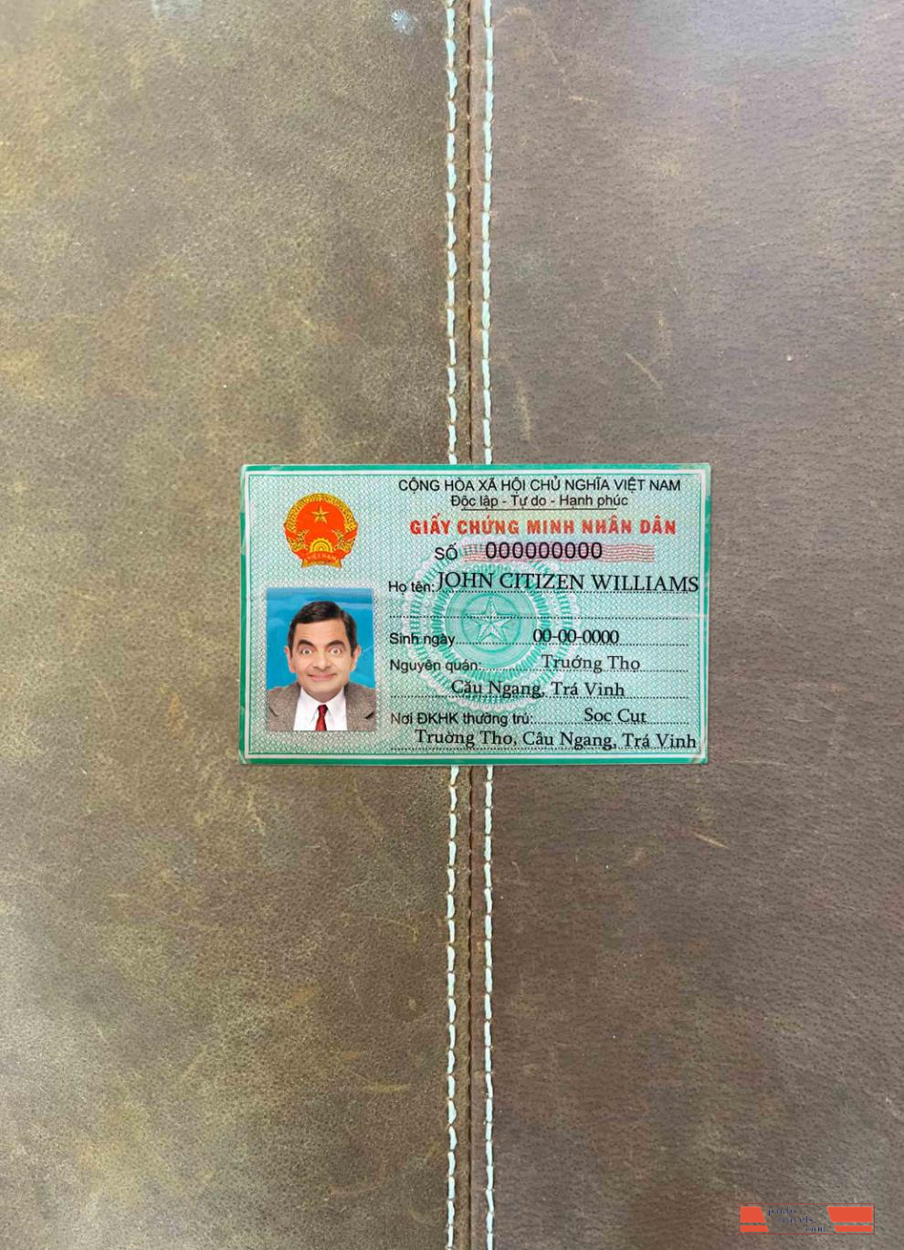 Vietnam ID photolook FRONT PSD template